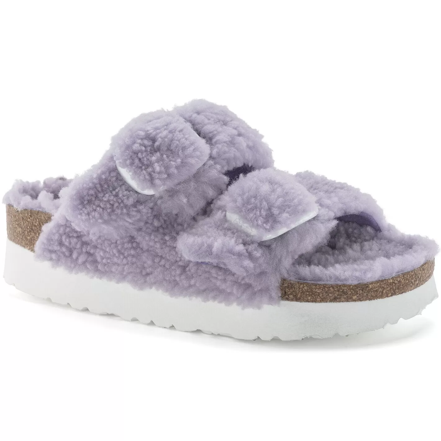 Store Arizona Big Buckle En Fourrure D'Agneau Femmes Double Bride