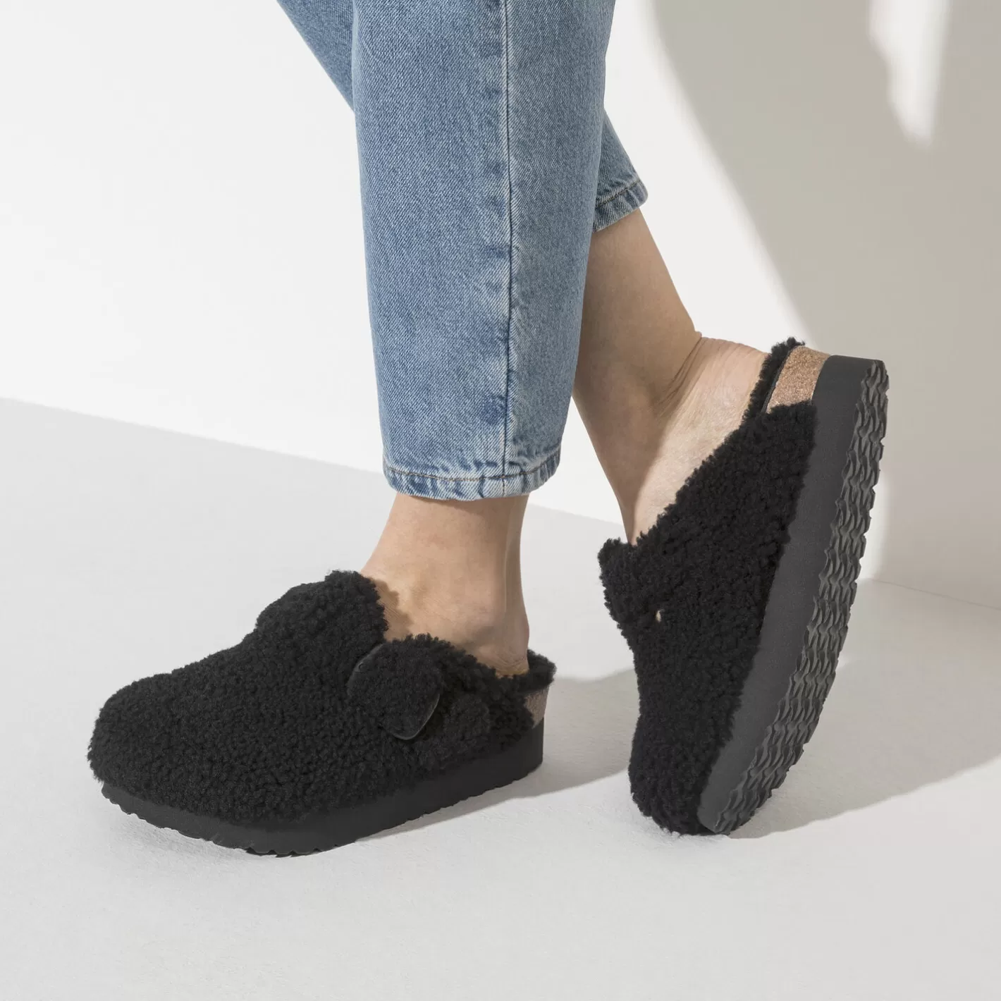 Shop Boston Big Buckle Platform Femmes Sandales Compensées