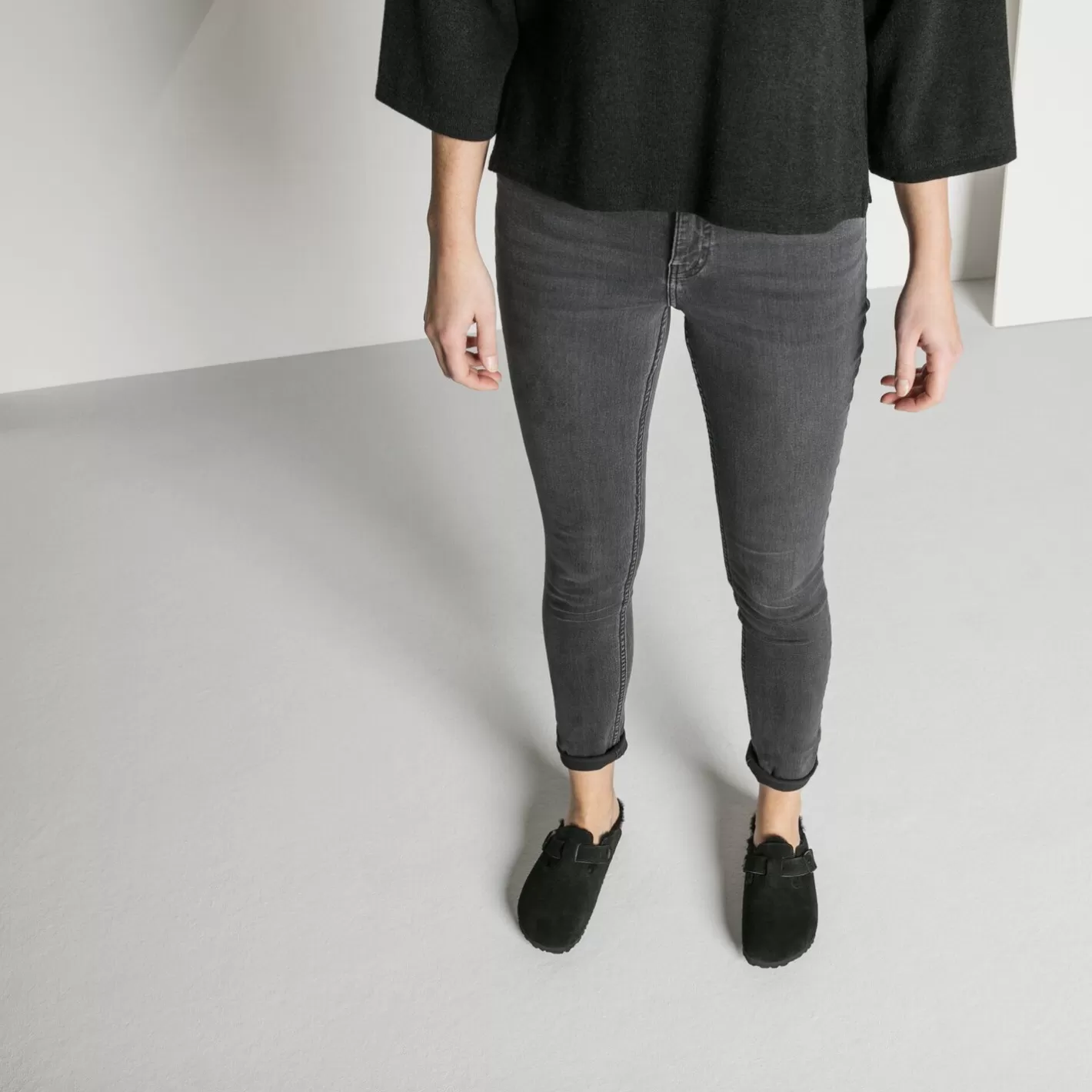 Outlet Boston En Fourrure D'Agneau Femmes Sabots